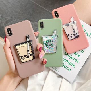 เคสโทรศัพท์มือถือ ลายชานมไข่มุก สําหรับ Samsung Galaxy S8 S9 S10 Plus S10e Note 8 9 10 Pro A10 A20 A30 A40 A50 A70