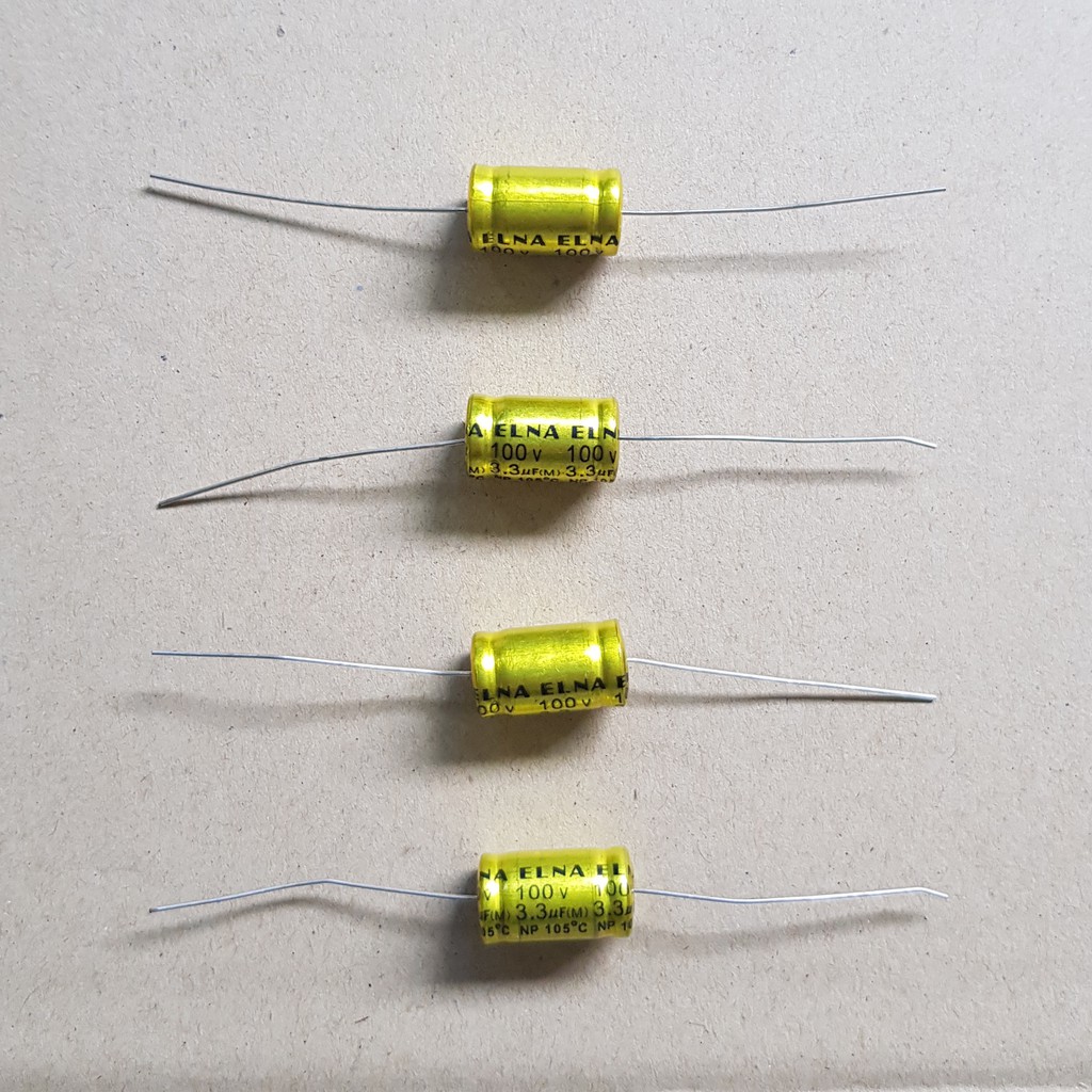 แพ็ค-4-ตัว-capacitor-คาปาซิเตอร์-3-3-uf-100-v-np-หางหนู-คอนเดนเซอร์-ซีกันขาด-ซีเสียงแหลม-คาปาเสียงแหลม-คาปาซิเตอร์ลำโพง