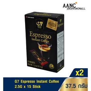 กาแฟ (ส่งฟรี!!) จีเซเว่น เอสเปรสโซ่ กาแฟเวียดนาม G7 Espresso Coffee 2.5G x 15 Stick)