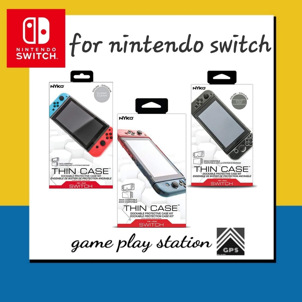 nintendo switch thin case แท้ ใช้กับรุ่น v1,v2 ( nyko ) clear สีใส ...