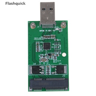 [Flashquick] 1Pc Mini USB 3.0 to PCIE mSATA External SSD PCBA Conveter Adapter Card Hot Sell