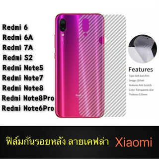 ฟิล์มหลัง ฟิล์มกันรอยหลัง Xiaomi Redmi Note 9s /7A/8A/Note7/7/ Mi 9T Pro /Mi 9T/Note8/Note8Pro/ A2Lite/ 6A