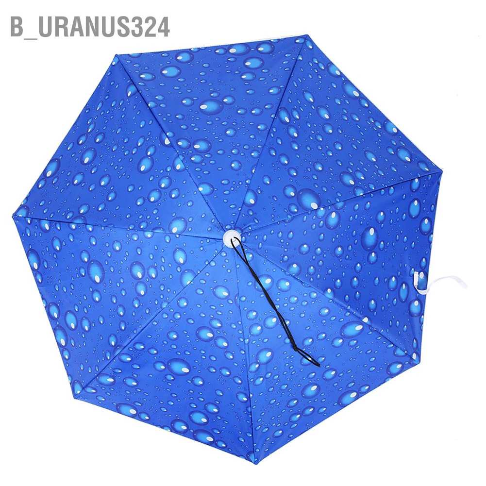 ภาพสินค้าB_Uranus324  สวมร่ม หมวกร่มกันแดด กันลม แบบพับได้ 77 ซม. แบบสวมศีรษะ พับได้ สําหรับตกปลา พร้อมส่ง จากร้าน b_uranus324.th บน Shopee ภาพที่ 5