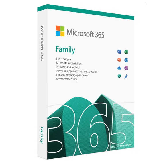 ภาพหน้าปกสินค้าMICROSOFT OFFICE 365 Family 6User/1Year ของแท้ จากร้าน memorydd บน Shopee