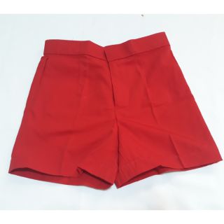 กางเกงนักเรียนเด็กอนุบาลชาย สีแดง
