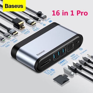 ภาพหน้าปกสินค้าอะแดปเตอร์แปลงไฟBaseus Usb C Hub Type C To Multi Hdmi Usb 3 . 0 พร้อมอะแดปเตอร์พาวเวอร์ Docking Station สําหรับ  Rj 45 Otg Usb Ports Usb Hub ที่เกี่ยวข้อง