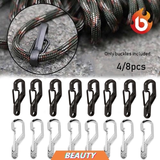 สินค้า ตะขอพวงกุญแจ D Carabiner อลูมิเนียมอัลลอยด์คุณภาพสูง 4 / 8 ชิ้น