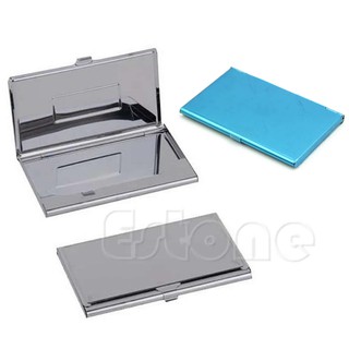 BST✿1x Stainless Steel Metal Business Name Credit ID Card Holder Box