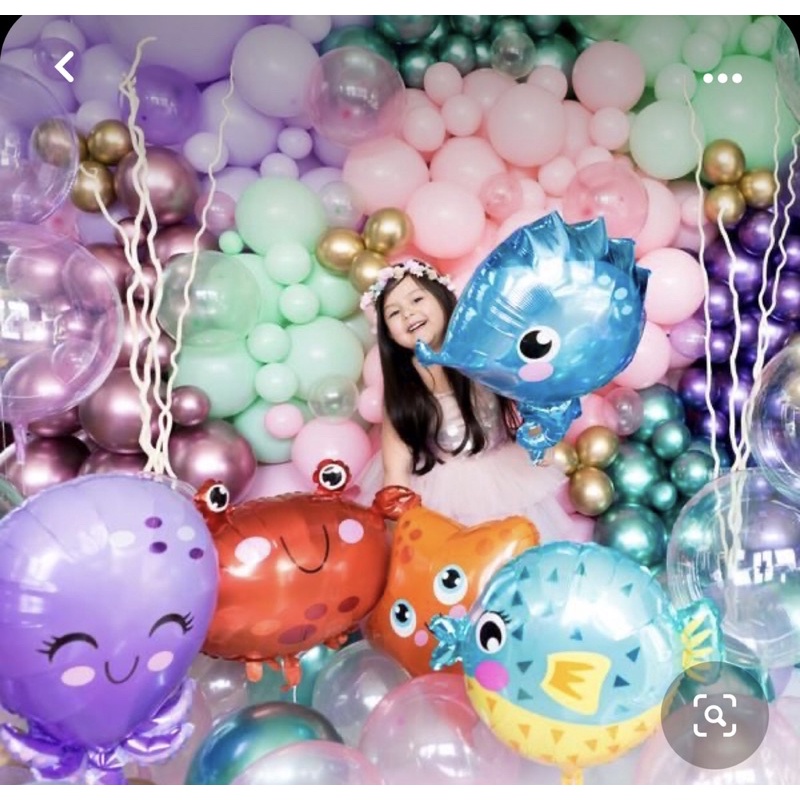 ภาพสินค้ารวมลูกโป่งสัตว์ทะเล น่ารักมากๆ พร้อมส่งในไทย จากร้าน tj_balloons บน Shopee ภาพที่ 1