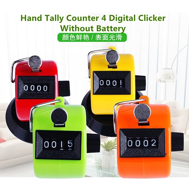 Branded SXH5136 เครื่องนับจํานวนดิจิทัล พลาสติก โลหะ 4 คลิก | Shopee ...