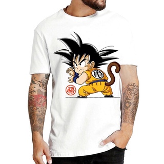 เสื้อคนอ้วน เสื้อยืดสีขาวผู้หญิง ✚พร้อมส่ง Dragon Ball Monkey King T-Shirt Personality Top T-Shirt