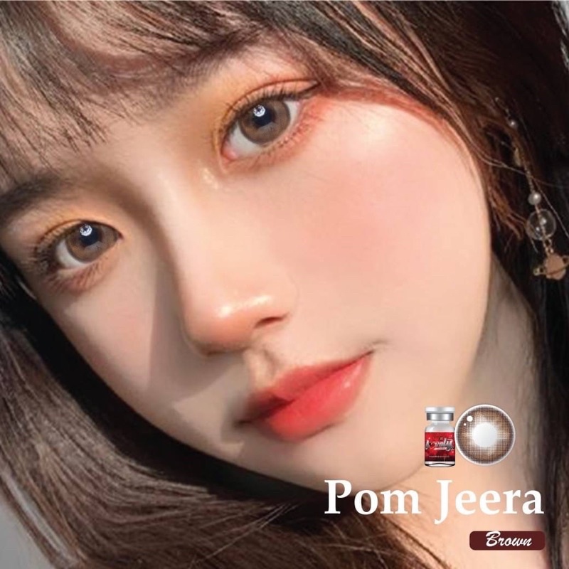 pom-jeera-brown-lovely-lens-ขนาดมินิ-mini-เลนส์จดทะเบียนเป็นเครื่องมือทางแพทย์-เลนส์เกาหลีนำเข้าถูกต้อง