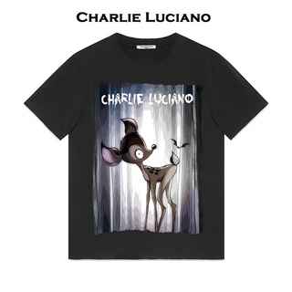 เสื้อยืดผู้ชายCharlie Luciano Tide เสื้อยืดแขนสั้นพิมพ์ลายสําหรับผู้ชายและผู้หญิง#เสื้อยืดแขนยาวผู้ชาย xxl #เสื้อยืดโอเว