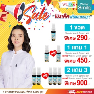 EX Wonder Smile SPRAY ดูแลกลิ่นปากได้ดี Mouth Spray สเปรย์ฉีดปาก จากสารสกัดพลูคาวและสมุนไพรสกัดเข้มข้น ลมหายใจหอมสดชื่น