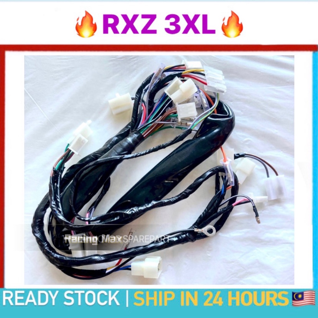 YAMAHA RXZ WIRING 3XL 3XL-H2590 RXZ NEW RXZ135 RXZ 135 MILI BODY WIRING ...