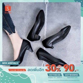ราคาและรีวิวHm55 รองเท้าคัชชูทำงานมีส้นแฟชั่น รองเท้าทำงานผู้หญิง 4แบบ 4สไตล์ (แนะนำเพิ่ม 1ไซร์)H80