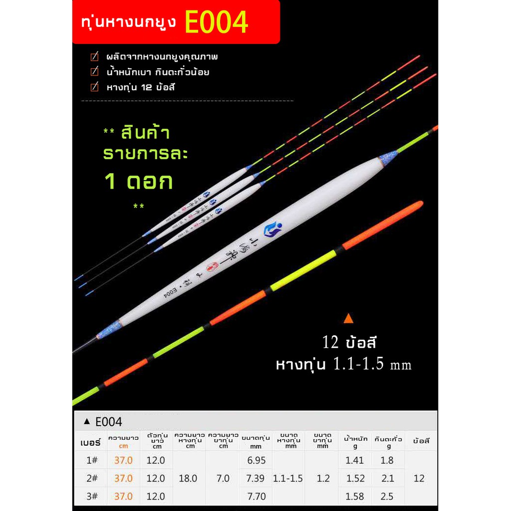 ทุ่นหางนกยูง-y-71-y-77-e-004-e-008-ผลิตจากขนนกยูงคุณภาพ-สินค้ารายการละ-1-ดอก