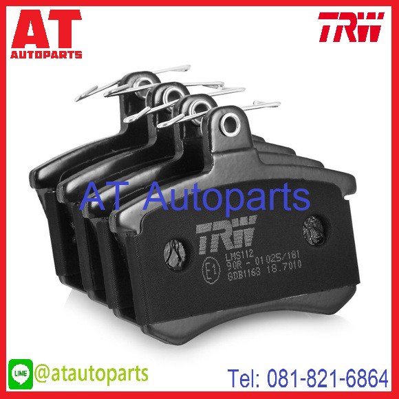 ผ้าเบรคชุดหน้า-ชุดหลัง-audi-80-b4-2-0l-1991-1995-gdb826-gdb1163-ยี่ห้อ-trw-ราคาขายต่อชุด