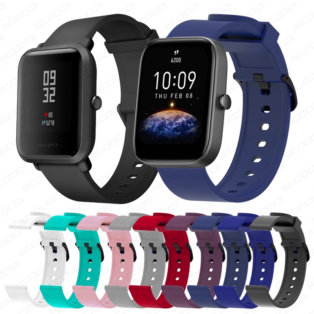 ภาพหน้าปกสินค้าสายนาฬิกาข้อมือ ซิลิโคนนิ่ม สําหรับ Huami Amazfit Bip 3 3Pro / Bip U U Pro / Bip S Lite Youth smart watch