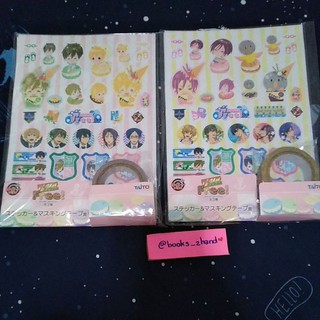 SET สติกเกอร์​+ เทป ลายการ์ตูน จากเรื่อง FREE ของสะสมอนิเมะ