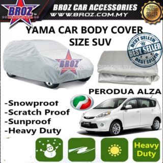 ผ้าคลุมรถยนต์ Perodua Alza Yama - ขนาด MPV