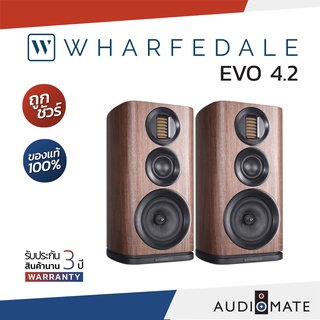 WHARFEDALE SPEAKER EVO 4.2 WALNUT / ลําโพง Bookshelf ยี่ห้อ Wharfedale / รับประกัน 3 ปี โดย บริษัท Hifi Tower /AUDIOMATE