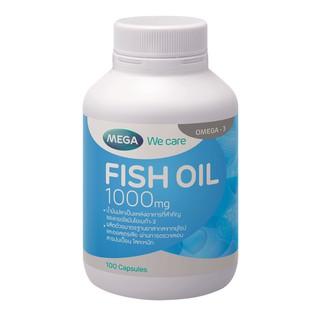 Fish Oil  1000 mg Mega Wecare น้ำมันปลา 1000 มก.ขนาด 30/100 เม็ด [14298/14300]