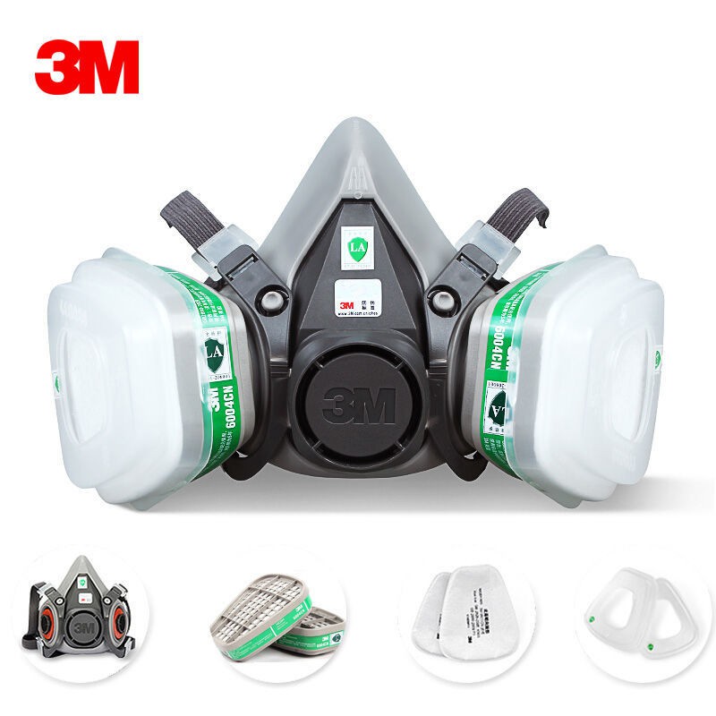 3m-6004-หน้ากากกรองแก๊สเคมีกล่องกรองกลิ่นกลิ่นเมทิลามีน