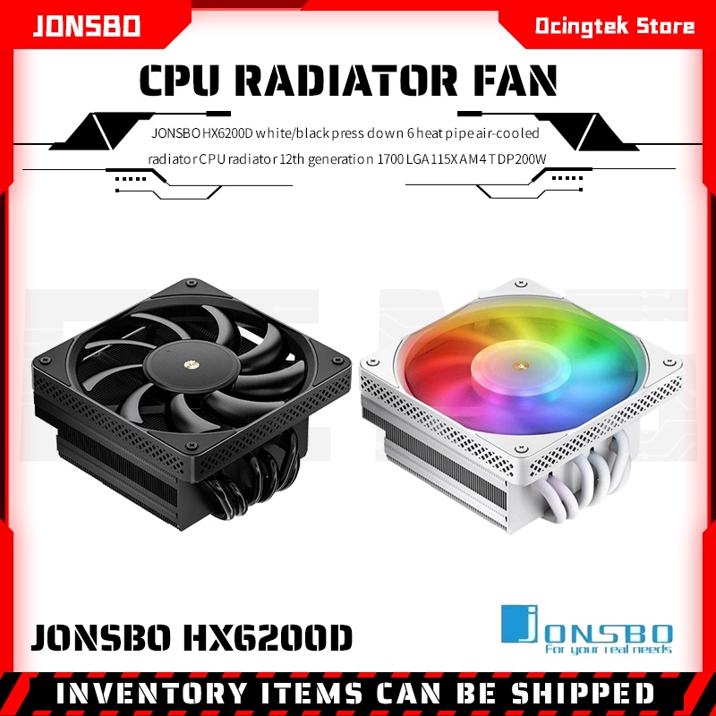 jonsbo-hx6200d-หม้อน้ําระบายความร้อน-cpu-ท่อความร้อน-6-ท่อ-สีขาว-สีดํา-รุ่นที่-12-1700-lga115x-am4-tdp200w
