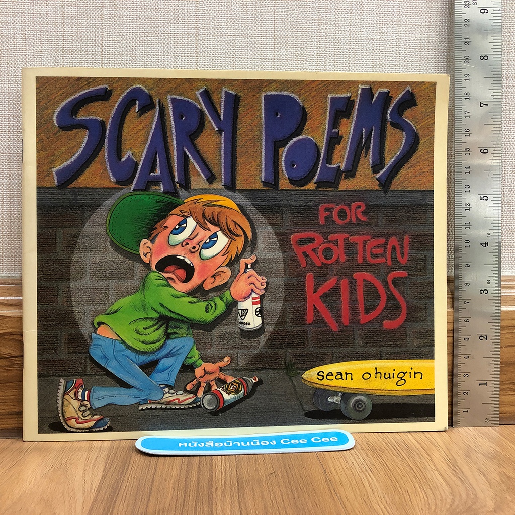 หนังสือนิทานภาษาอังกฤษ ปกอ่อน Scary Poems for Rotten Kids | Shopee Thailand