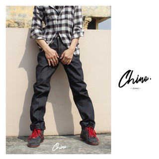 Chino Jeans กางเกงยีนส์ขายาว สีดำ (Size 28-36) กางเกงขายาวผู้ชาย ใส่ทำงาน ใส่ลำลอง