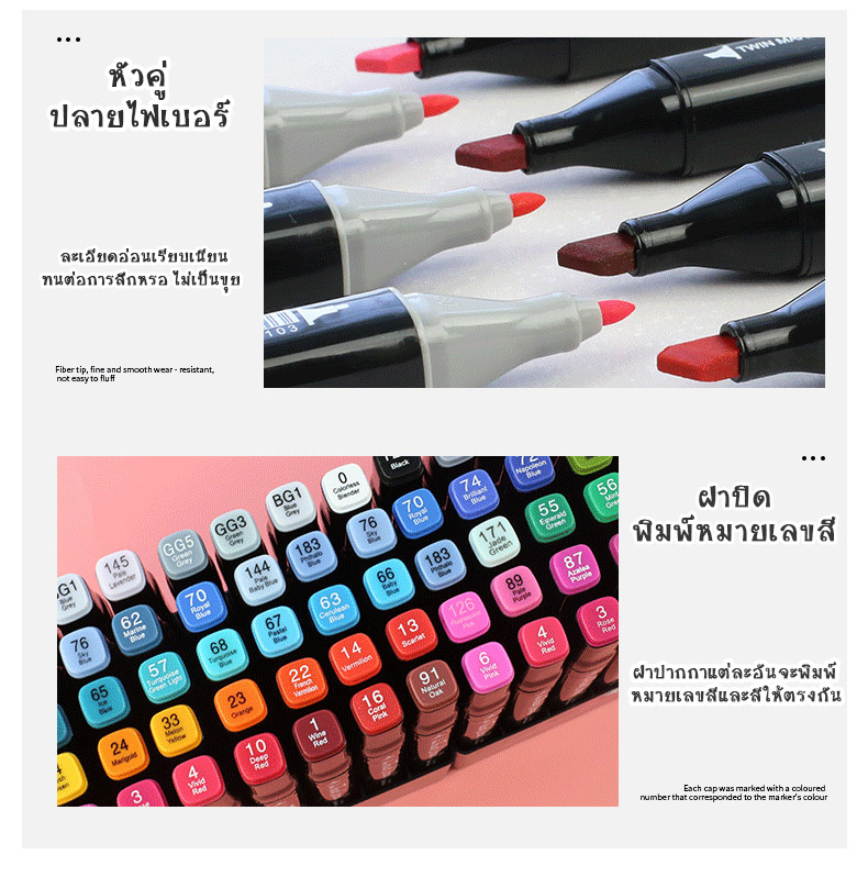 paint-marker-ปากกามาร์คเกอร์-2-หัว-เน้นข้อความได้-ใช้วาดรูประบายสี-สีใช้ระบาย-paint-marker-set30สี-ปากกาเมจิก