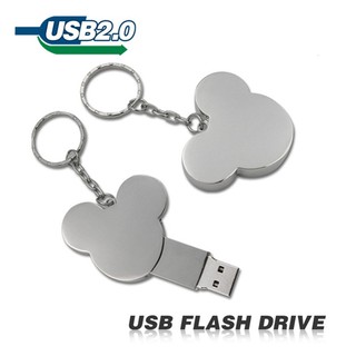 ภาพขนาดย่อของสินค้าแฟลชไดรฟ์สีเงิน USB Flash Drive 16GB น่ารัก