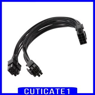 ( Cuticate1 ) 20 ซม . Cpu 8 Pin To Dual ( 4 + 4 ) 8 Pin Cpu เมนบอร์ด Y - Splitter ส่วนต่อขยายสายเคเบิ้ล