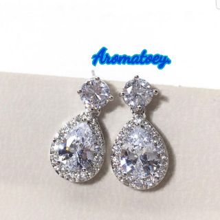 ต่างหูหยดน้ำเพชรน้ำงาม CZ Cubic Zirconia แฟชั่นงานพรีเมี่ยม ไม่ลอกไม่ดำ แพ้ง่ายใส่ได้ สวยใส่ออกงานใส่ทำงาน มอบของขวัญได้