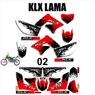 สติกเกอร์ลอกลาย Lis Variation KLX 150s - KLX L - KLX LAMA Design AM-02