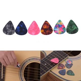 100pcs/pack Colorful Celluloid Guitar Picks for Bass Electric Acoustic Guitars (Colors &amp; Thickness