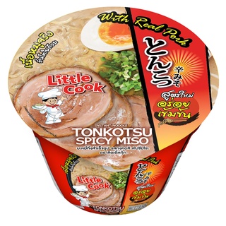 ภาพหน้าปกสินค้าลิตเติ้ลกุ๊ก บะหมี่กึ่งสำเร็จรูป รสทงคตซึ สไปซี่มิโซะ ขนาด 150g/Instant Noodle Tonkotsu Spicy Miso Flavour /味噌豚骨麵 ซึ่งคุณอาจชอบสินค้านี้