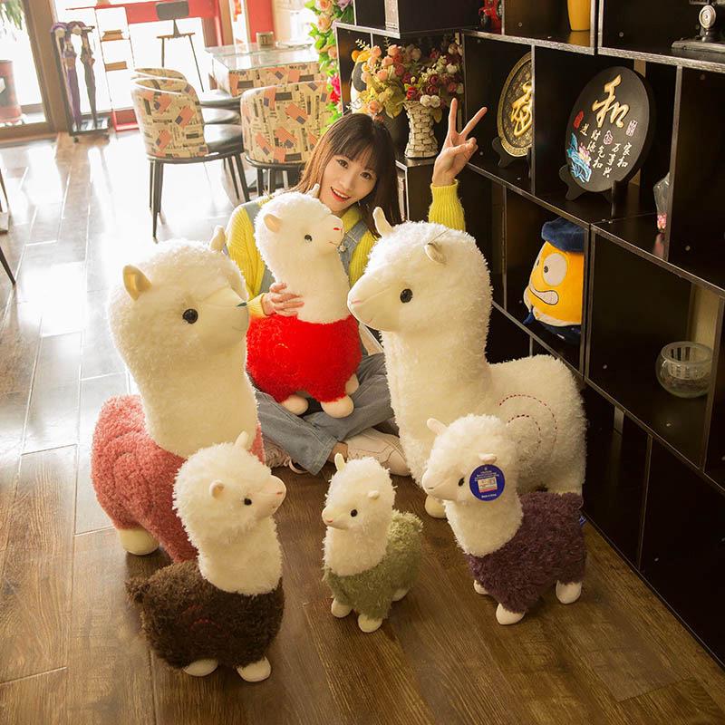 ตุ๊กตา Alpaca Cross-border สำหรับหญ้าโคลนม้า Plush ของเล่นเด็กของขวัญ Thing