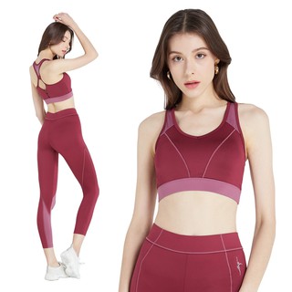 Cherilon เชอรีล่อน ชุดออกกำลังกาย Sport Bra สปอร์ตบรา บรา นุ่ม กระชับ MPN-BNA205 (S) กางเกง ออกกำลังกาย MPN-PAA113 (S)