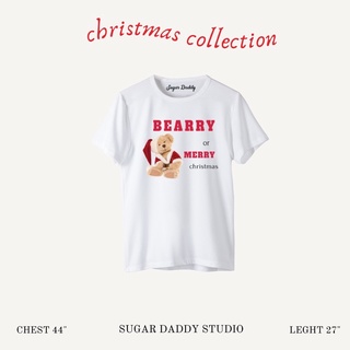 BEARRY CHRISTMAS Oversize - เสื้อยืดโอเวอร์ไซส์ สกรีนลายแบร์รี่คริสมาสต์ เสื้อยืด