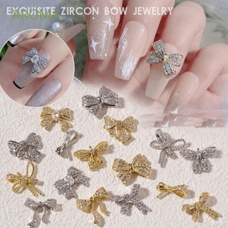 Aroma เครื่องประดับโลหะ Rhinestones 3D Diy สําหรับติดตกแต่งเล็บ 1ชิ้น