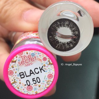 Mini The Secret Black (1)(2) มินิ สีดำ ดำ โทนแบ๊ว 💖 Kitty Kawaii Contact Lens Bigeyes คอนแทคเลนส์ ค่าสายตา แฟชั่น