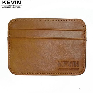 Fin 1 กระเป๋าเงินหนังแท้ กระเป๋าสตางค์แบบบาง Genuine Leather Wallet Purse KEVIN 2488