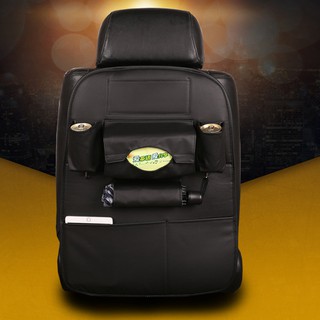 กระเป๋าเก็บของหลังเบาะ  : ชนิด หนังเทียม สี ดำ แพ็ค 1 ชิ้น(BG-301-ฺBL)