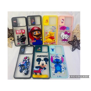 7ลาย Samsung เคสมือถือ เคสปิดกล้อง ลายการ์ตูน เลื่อนเปิด-ปิดได้ Samsung  A12 J2prime