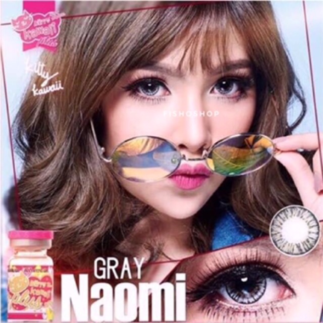 bigeye-naomi-gray-คอนแทคเลนส์นาโอมิ-สีเทา-ค่าอมน้ำ-55-amp-ป้องกันรังสี-uv-สายตาปกติ