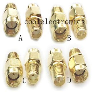 สินค้า SMA Male Plug To SMA Female RP-SMA Male to RP-SMA Female RF อะแดปเตอร์เชื่อมต่อ 2 ชิ้น