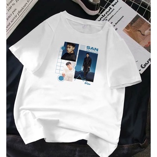 เสื้อยืดโอเวอร์ไซซ์ พิมพ์ลาย Ateez San Photo Fever 3S-5XL