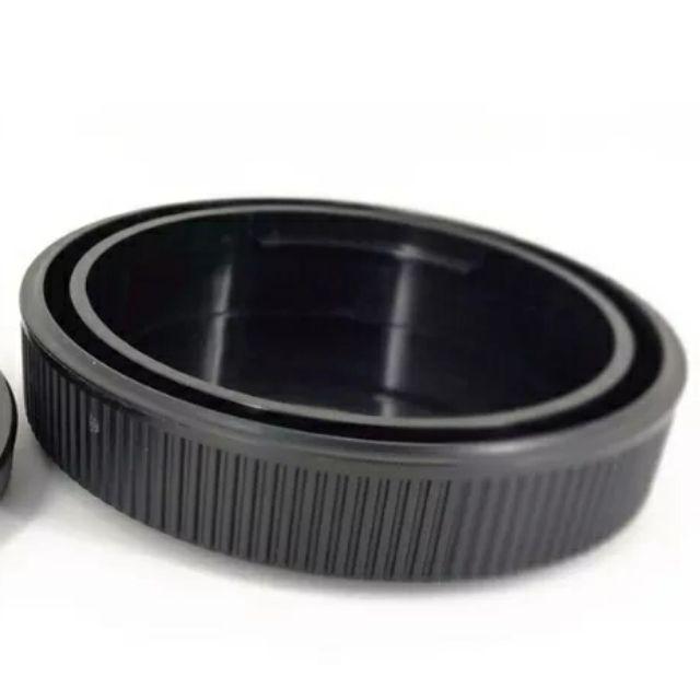 ฝาปิดบอดี้กล้อง + ฝาปิดท้ายเลนส์ Body Cap & Lens Rear Cap Cover Canon ...